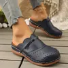 Nuevos Zapatos de Verano para Mujer: Sandalias Planas Cerradas con Moño Hueco, Pantuflas Florales Cómodas para Mujer de Venta Transfronteriza en Amazon