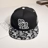 Boné Hip-hop Transfronteiriço Marca de Moda Boné de Aba Reta Boné de Baseball Feminino Primavera Verão Boné de Aba Reta Coreia do Sul Chapéu Hip-hop Masculino