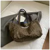 Bolso de Lona Doble Cara Retro de Nicho Nuevo, Bolso de Hombro Grande de Capacidad Casual y de Moda, Bolso Tote de Moda para Mujer para el Trabajo