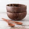 Artesanía de Concha de Madera Natural Cuenco de Cáscara de Coco Vietnamita Cuenco de Madera de Coco Cuenco Decorativo Creativo Cuenco de Almacenamiento Cuenco para Ensalada Avena