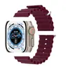 Para Apple Watch 8 Ultra Watch Pulseira de Silicone Marinha Pulseira Oficial Apple com Fivela Dupla Disponível