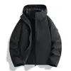Chaqueta de viaje para otoño e invierno para mujer, estilo Luotuo, 3 en 1, cortavientos e impermeable, ropa de alpinismo desmontable para hombre
