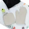 Guantes aislantes para microondas de cocina antideslizantes resistentes a altas temperaturas para barbacoa, horneado, juego de cuatro piezas de guantes de silicona para horno