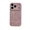 Capa de Celular Casual Estampa de Leopardo Rosa e Azul 17Promax 15Pro Adequada para Apple 16Promax Capa Macia 14Pro/13