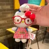 Colgante de Mochila Original Clásico KT Hello Kitty Dibujo Animado Lindo hellokitty Llavero Muñeca de Peluche Mujeres