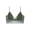 Grande em forma de U bonito para trás cueca feminina verão fino peito grande pequeno peito sutiã conjunto bonito para trás sem anel de aço ultra-fino renda