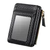 Portatarjetas Ultradelgado para Hombre, Portadocumentos con Múltiples Ranuras para Tarjetas, Portatarjetas Bancarias Anti-Desmagnetización, Estuche Compacto Portátil para Tarjetas, Mini Billetera para Monedas