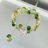 Pulseira de Cadeado da Paz Retro Estilo Chinês em Estoque para Mulheres, Pulseira Doce de Contas Estilo Ins, Joia para Estudantes, Pulseira de Amizade para Amigas
