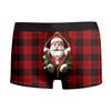 Directamente para Europa y Estados Unidos Explosiones de Navidad Cuadros Rojos Pingüino Muñeco de Nieve Papá Noel Pantalones de Regalo de Año Nuevo para Hombre