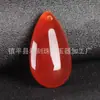 Ventas Directas de Fábrica de Colgantes de Calcedonia en Forma de Gota de Agua, Joyería de Jade, Colgantes de Jade con Forma de Corazón de Ágata, Accesorios de Regalo al por Mayor