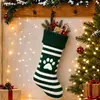 Calcetines grandes de bolsa de caramelo tejidos, accesorios para regalos, decoraciones navideñas más vendidas, calcetines transfronterizos, Navidad
