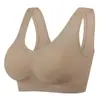 Ropa interior para madre de mediana edad y anciana, top tipo tubo push-up cómodo para mujer, sujetador deportivo sin aros transpirable, sujetador para dormir