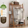 Perchero de pie de madera para colgar ropa en la habitación perchero para ropa de habitación uso en habitación de dormitorio de alquiler artefacto de almacenamiento multifuncional