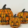 Linterna de calabaza de Halloween estilo Tiffany, producto nuevo transfronterizo