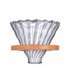 Cafetera de mano de vidrio de borosilicato de alta calidad al por mayor, cafetera tipo nube, taza con filtro, olla para compartir con filtro, cafetera doméstica con tapa