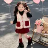 Chaleco de Pana para Niñas Otoño e Invierno 2026 Nuevo Estilo Chaqueta sin Mangas de Dibujos Animados para Niños Chaleco de Abrigo Espeso para Bebé Niña