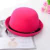 Nuevo sombrero de día de primavera y otoño sombrero de dama sombrero de lana con cinturón coreano sombrero de cúpula rizada con bola fabricantes al por mayor