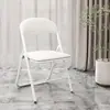 Silla plegable para el hogar, Silla para computadora, Taburete simple, Silla para conferencias de capacitación, Silla portátil con respaldo, Silla para dormitorio y oficina, Silla de comedor