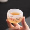 Juego de Té Kung Fu Glaseado Color Hielo traje Cejas Felices Tapa Superior Tazón Taza de Té Caja de Regalo Hogar Oficina Regalo de Gama Alta