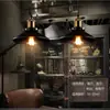 Luminária Pendente Loft Arte em Ferro Retrô Preto Lâmpada Moderna Simples Sala de Jantar Bar Lâmpada de Cabeça Única Estilo Industrial Projeto de Hotel Luz