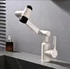 Grifo de Lavabo Transfronterizo con Agua Fría y Caliente, Brazo Mecánico, Rotación Universal, Lavabo de Baño, Lavabo Familiar del Gato de la Suerte