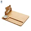 Tabla de quesos con cajón de venta caliente transfronteriza, Tabla de cortar de bambú, Tabla de cortar de queso de leche para el hogar de fábrica lista para usar