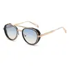 2025 Nuevas Gafas de Sol Retro Ovaladas Europeas y Americanas Bolso Lateral para Hombre Gafas de Marco Pequeño Gafas de Moda Transfronterizas para Mujer Venta al por Mayor
