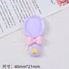 Espelho de laço fofo acessórios de resina feito à mão diy joias de gel creme grampo de cabelo capa de celular adesivos para copo atacado