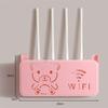 Caixa de Armazenamento e Organização de Parede Wif Luz Wireless Gato I TV Set-Top Box Roteador Suporte de Armazenamento Sem Furos para Uso Doméstico