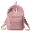 Mochila Escolar Versión Coreana Femenina Yongsu Ulzzang Estudiante de Secundaria Mochila Elegante de Pana Estilo Preppy Mochila Femenina