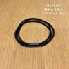 10 piezas banda de goma de tres hilos alta elasticidad duradera simple diadema negra banda para coleta gruesa cuerda para el pelo cubierta de cuero