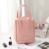 Bolsa de maquillaje tipo concha aprobada por influencers, bolsa de almacenamiento de maquillaje portátil de gran capacidad, bolsa de maquillaje impermeable y elegante