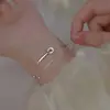 Pulseira circular de camada dupla Yuhong para mulheres, design único, estilo da moda ins, luxo leve, requintada, direto do fabricante