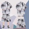 Camisa estampada casual masculina shorts de praia de verão manga curta terno de duas peças havaiano moderno bonito roupas de férias