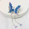 Pinza para el Cabello de Mariposa con Flor Móvil para Niños, Pinza Súper de Hada para Cabello Roto de Bebé, Adorno para la Cabeza, Niña Pequeña Liu