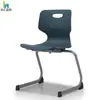 Silla de Entrenamiento Apilable Silla de Conferencia con Base Curva Silla Gruesa para Dormitorio Silla de Comedor Colorida Silla con Patas de Trineo Silla de Estudiante con Espacio para Libros Silla de Negociación
