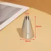 Boquilla Redonda de Acero Inoxidable 304 para Decorar Dibujar Escribir Crema Pastel Repostería Herramienta DIY Pequeña