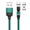 Fábrica fuente línea de datos de succión magnética giratoria de 540 grados para Android typec carga rápida 3A línea de codo para nadar a mano
