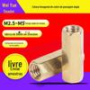 Fábrica atacado hexagonal oco suporte coluna placa principal isolamento coluna M2.5 M3 M4 dupla passagem hexagonal cobre coluna