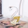 Hermoso cisne de cristal con dibujos animados modernos y sencillos, con diamantes, para sala de estar, escritorio suave, pequeños adornos, decoración de jardinería, manualidades.