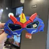 Bonitas Gafas de Sol Polarizadas para Niños con Diseño de Mecha Robot de Dibujos Animados Chico Genial Gafas de Sol de Silicona Alta Definición Anti-UV