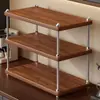 Organizador de mesa em várias camadas para copos, canecas, xícaras de café e xícaras de chá; uma prateleira decorativa para mesas de jantar