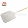 Para muestras, por favor contacte a Servicio al Cliente para realizar un pedido. Pala para Pizza Cuadrada de Aluminio con Mango de Madera de 9-18 pulgadas