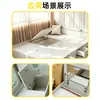 Ventas directas del fabricante: Panel de cama tatami con cubierta, varilla de soporte hidráulica, amortiguación silenciosa, puerta abatible hacia abajo, varilla telescópica, herrajes