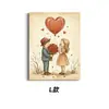 El Más Vendido de Temu Retro Americano Novio de la Infancia Pareja Estilo Sanador Pared de Fondo de Dormitorio Nicho Arte Pintura Decorativa