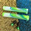 Cubierta de manillar de bicicleta ultraligera extendida de color mixto, goma rayada antideslizante, empuñadura suave, accesorios para ciclismo, puño para bicicleta de montaña