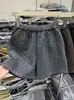 Shorts Casuales de Moda Trenzados Estilo Retro Coreano para Mujer, Tendencia de Shorts Tipo Boot Ajustados Engrosados de Invierno 2025 de Cintura Alta