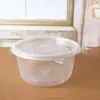 Tigela Redonda Descartável de Camada Dupla para Sopa de Macarrão, Peixe em Conserva, Sobremesa, Frutas Frescas Cortadas, Embalagem para Levar, Caixa de Alimentos