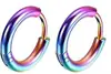 Pendientes de Acero Inoxidable de Moda Transfronterizos, Lujo Ligero y Sensación de Alta Gama, Aros Perforados, Joyería de Estilo Europeo y Americano para Hombres y Mujeres, Cierres de Oreja al por Mayor de Fabricantes