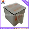 Bolsa Tote Portátil Aislada con Bloques de Color Rojo y Blanco, Bolsa de Almuerzo para Oficinistas, Bolsa Refrigeradora para Comida Fresca y Postres, Bolsa de Almuerzo